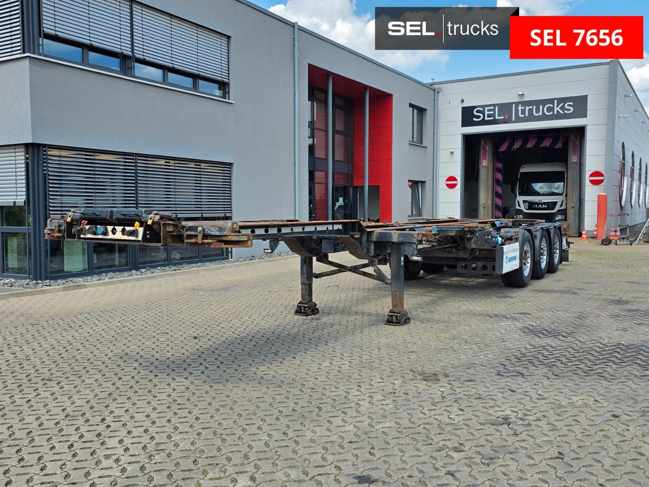 Krone SD / Teleskop / Alu-Felgen / Liftachse - Portacontenedore/ Intercambiable semirremolque: foto 1 Krone SD / Teleskop / Alu-Felgen / Liftachse - Portacontenedore/ Intercambiable semirremolque: foto 1