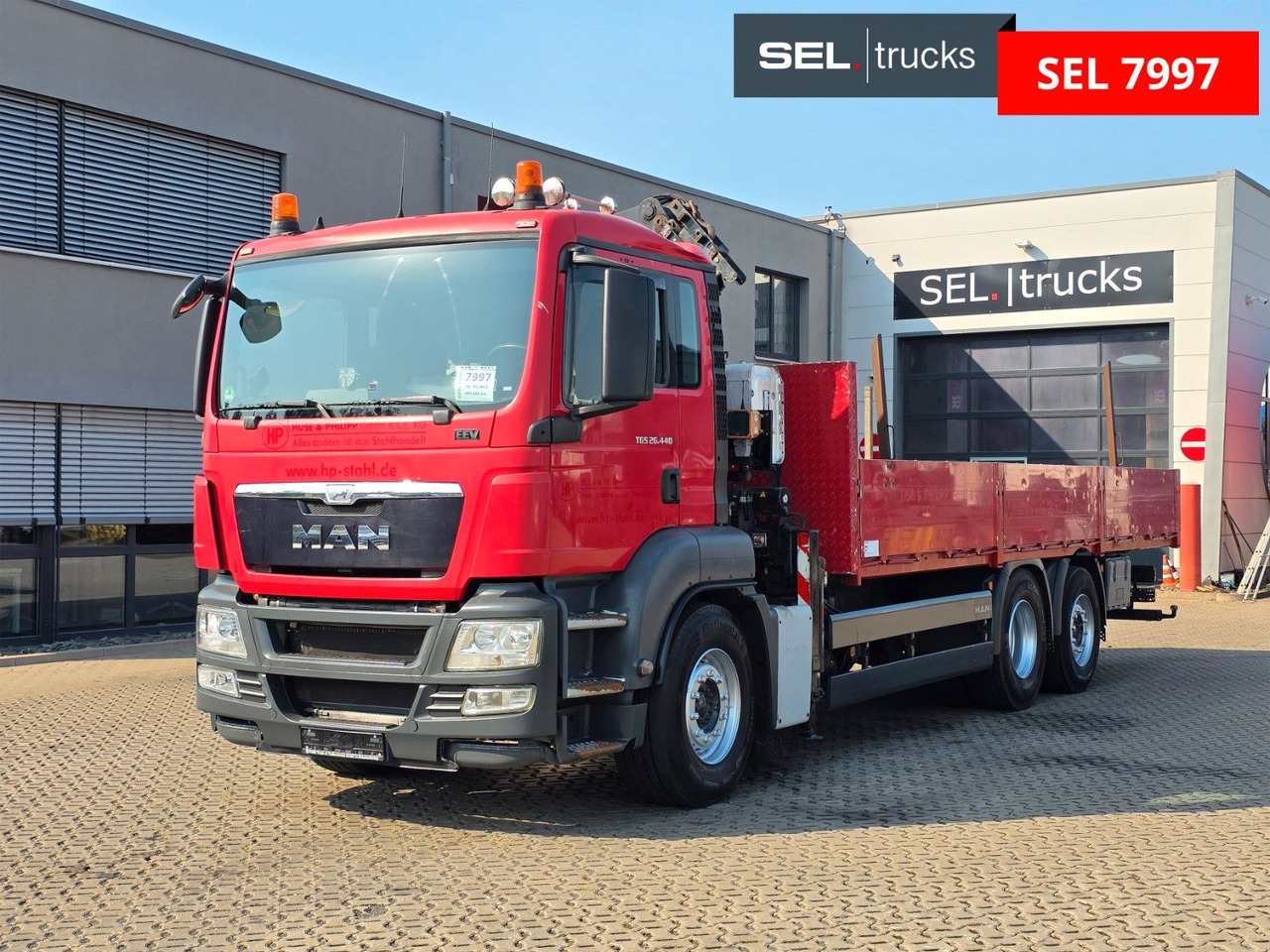 MAN TGS 26.440 6X2-2 BL / Mit Fernbedienung / ATLAS - Camión grúa: foto 1 MAN TGS 26.440 6X2-2 BL / Mit Fernbedienung / ATLAS - Camión grúa: foto 1