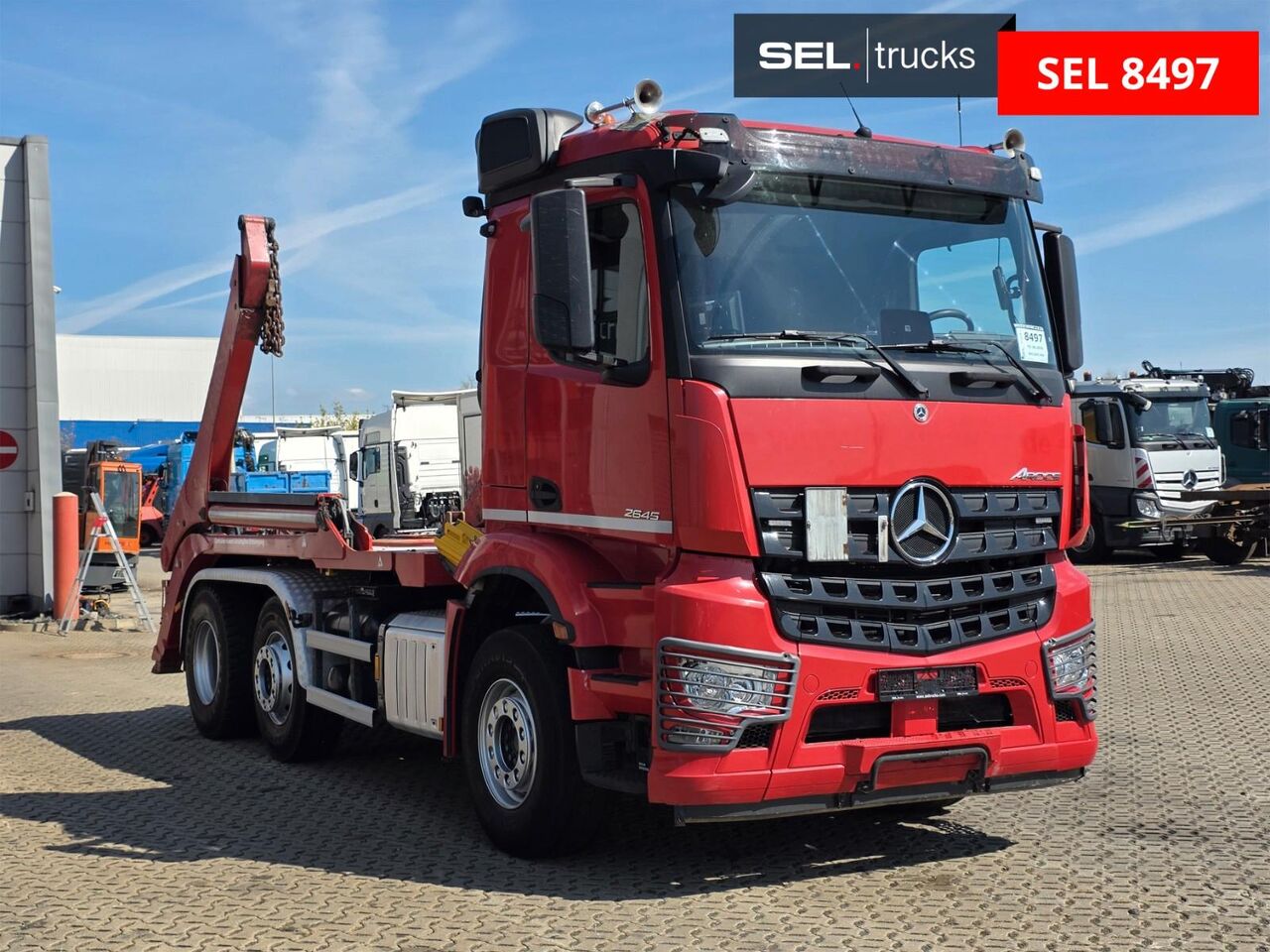 Mercedes-Benz Arocs 2645 / Palfinger / Lenkachse / Euro 6D - Portacontenedor de cadenas camión: foto 3 Mercedes-Benz Arocs 2645 / Palfinger / Lenkachse / Euro 6D - Portacontenedor de cadenas camión: foto 3
