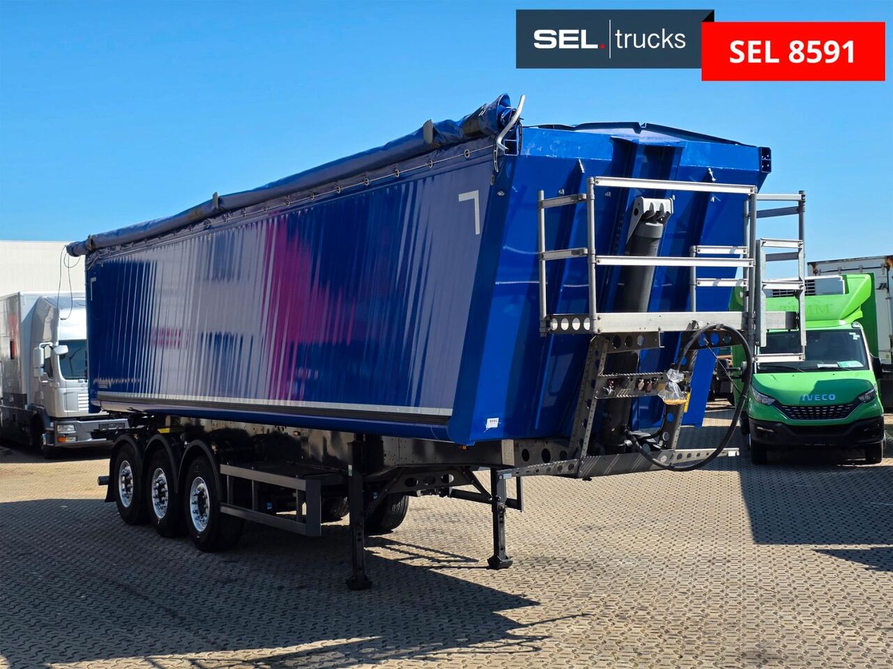 Schmitz Cargobull SKI 24 SL 9.6 / Liftachse / Alu-Felgen / 50M² - Volquete semirremolque: foto 3 Schmitz Cargobull SKI 24 SL 9.6 / Liftachse / Alu-Felgen / 50M² - Volquete semirremolque: foto 3