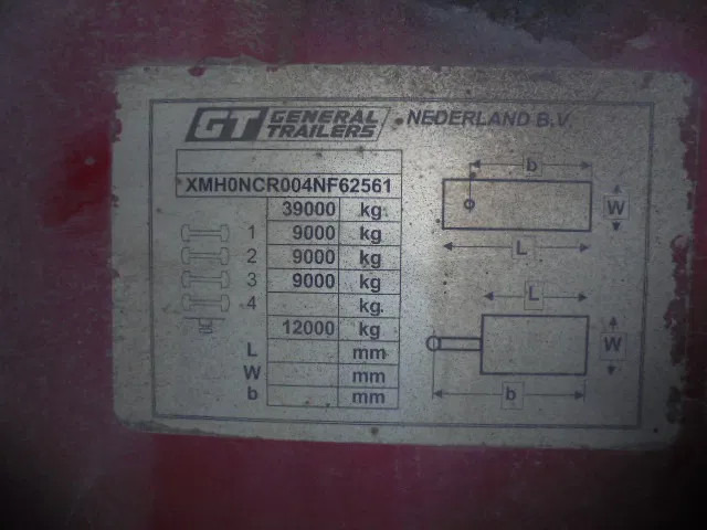 Semirremolque plataforma/ Caja abierta Fruehauf ONCR 39-327 A: foto 8
