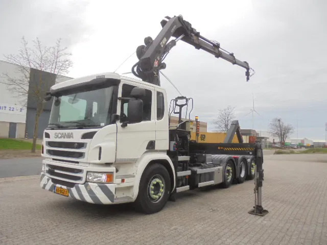 Scania P370 8X2 HAAK + KRAAN NL TRUCK LOW KM - Multibasculante camión, Camión grúa: foto 1 Scania P370 8X2 HAAK + KRAAN NL TRUCK LOW KM - Multibasculante camión, Camión grúa: foto 1