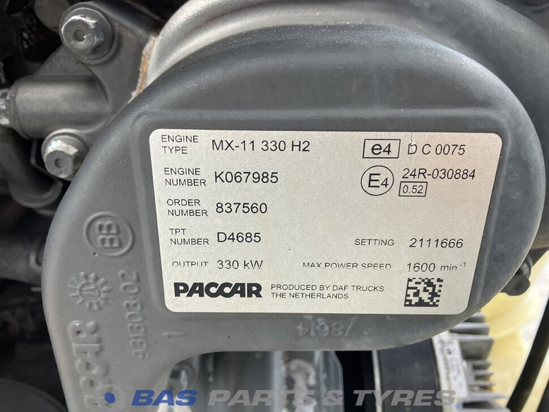 DAF XF106 Motor DAF MX11 330 H2 0452052R - Motor para Camión: foto 5 DAF XF106 Motor DAF MX11 330 H2 0452052R - Motor para Camión: foto 5