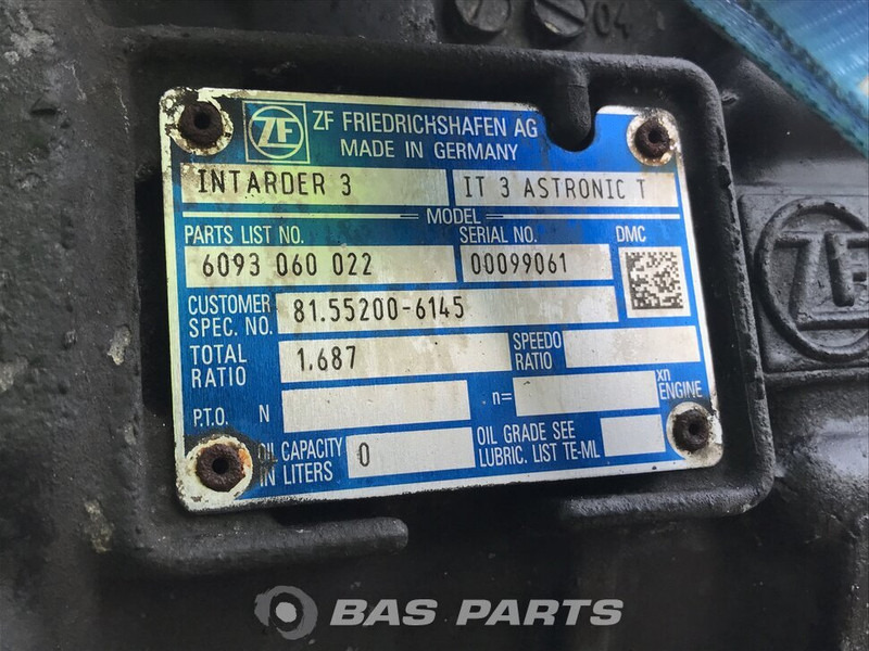 Caja de cambios para Camión MAN TGX MAN 12AS2131 TD AS Tronic Versnellingsbak 81321010470: foto 6