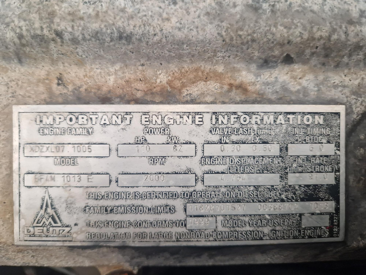 MOTOR DEUTZ BF4M1013E - Motor para Maquinaria de construcción: foto 4 MOTOR DEUTZ BF4M1013E - Motor para Maquinaria de construcción: foto 4