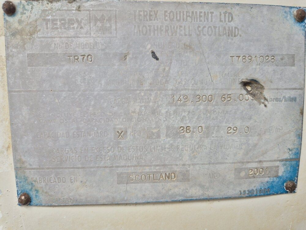 Otros TEREX TR70: foto 6 Otros TEREX TR70: foto 6