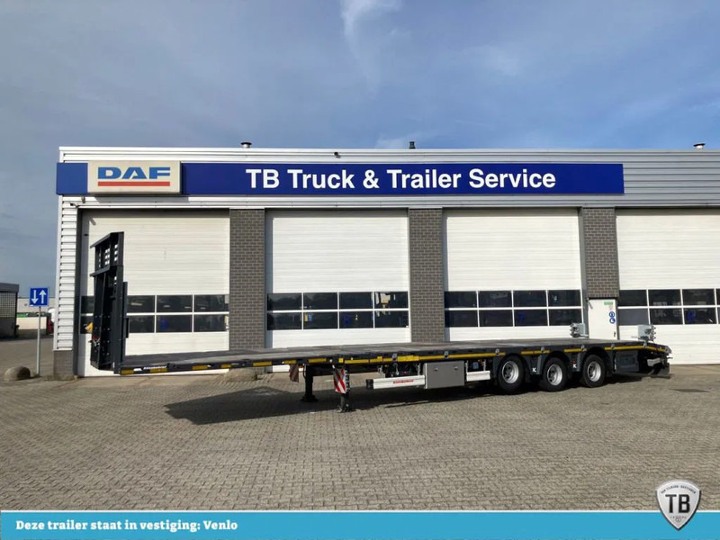 Kässbohrer SPA M3 / 1N - 18 / 27 Heavy Duty uitschuifbare vlakke mega trailer met liftas, rongen en oprijplaten - Caja cerrada semirremolque: foto 1 Kässbohrer SPA M3 / 1N - 18 / 27 Heavy Duty uitschuifbare vlakke mega trailer met liftas, rongen en oprijplaten - Caja cerrada semirremolque: foto 1