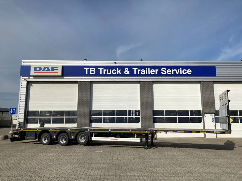 Kässbohrer SPA M3 / 1N - 18 / 27 Heavy Duty uitschuifbare vlakke mega trailer met liftas, rongen en oprijplaten - Caja cerrada semirremolque: foto 2 Kässbohrer SPA M3 / 1N - 18 / 27 Heavy Duty uitschuifbare vlakke mega trailer met liftas, rongen en oprijplaten - Caja cerrada semirremolque: foto 2
