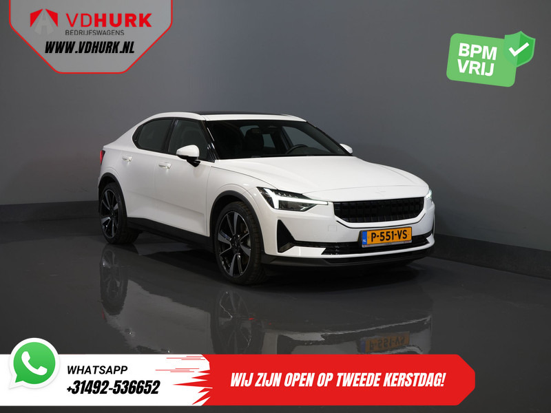 Polestar 2 Long Range 78 kWh 551 WLTP LED/ Adapt.Cruise/ Pano/ Stuurverw./ Stoelverw./ Memory/ Navi/ Carplay/ Climate/ Camera/ 20'' LMV - Sedan: foto 1 Polestar 2 Long Range 78 kWh 551 WLTP LED/ Adapt.Cruise/ Pano/ Stuurverw./ Stoelverw./ Memory/ Navi/ Carplay/ Climate/ Camera/ 20'' LMV - Sedan: foto 1