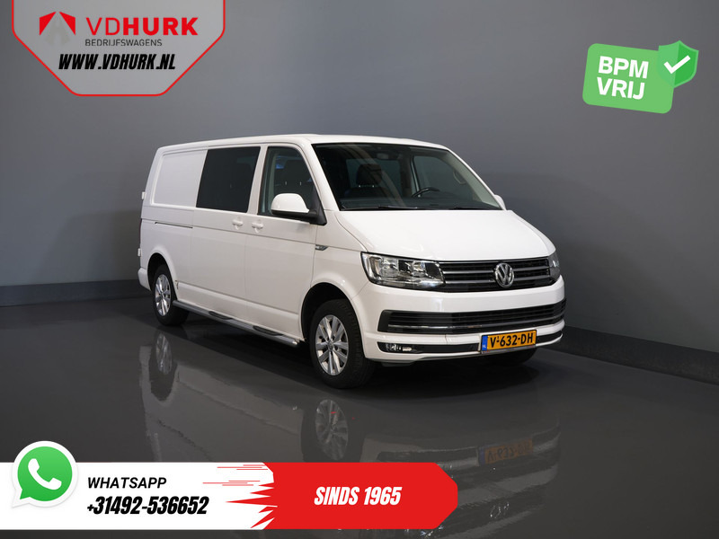 Volkswagen Transporter T6 2.0 TDI 150 pk DSG Aut. L2 Highline E6 DC Dubbel Cabine BPM VRIJ! Carplay/ Alarm/ Leder/ Cruise/ PDC/ Sidebars/ Trekhaak/ LMV - Furgoneta pequeña, Furgoneta combi: foto 1 Volkswagen Transporter T6 2.0 TDI 150 pk DSG Aut. L2 Highline E6 DC Dubbel Cabine BPM VRIJ! Carplay/ Alarm/ Leder/ Cruise/ PDC/ Sidebars/ Trekhaak/ LMV - Furgoneta pequeña, Furgoneta combi: foto 1