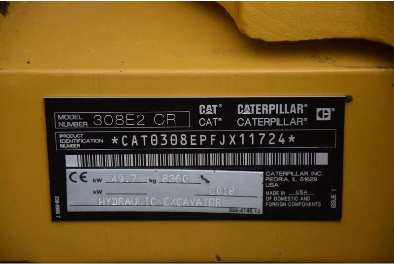 Miniexcavadora Caterpillar 308 E2CR: foto 12