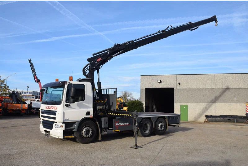 DAF CF 75.250 +Hiab crane - Camión caja abierta, Camión grúa: foto 1 DAF CF 75.250 +Hiab crane - Camión caja abierta, Camión grúa: foto 1