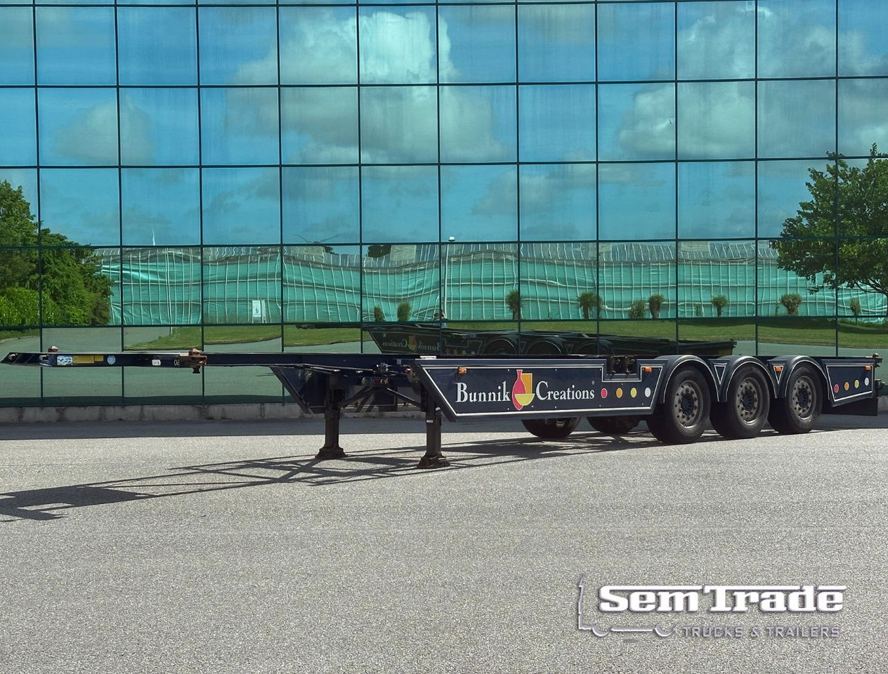 Burg BPO 13-27 Ccxlx 40" Galvanised Super Chassis SAF Axles Disc Brakes 2x Lift Axles 3 Pieces IN Stock Super Condition - Portacontenedore/ Intercambiable semirremolque: foto 1 Burg BPO 13-27 Ccxlx 40" Galvanised Super Chassis SAF Axles Disc Brakes 2x Lift Axles 3 Pieces IN Stock Super Condition - Portacontenedore/ Intercambiable semirremolque: foto 1