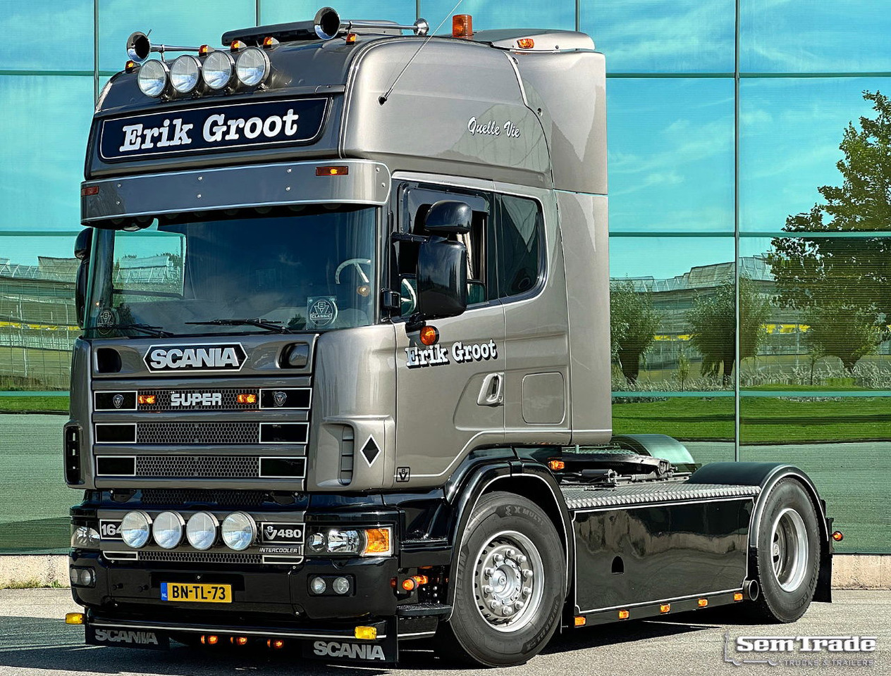 Scania R164-480 V8 Retarder Manual Gearbox Showtruck Completely Rebuild Unique Condition - Cabeza tractora: foto 1 Scania R164-480 V8 Retarder Manual Gearbox Showtruck Completely Rebuild Unique Condition - Cabeza tractora: foto 1