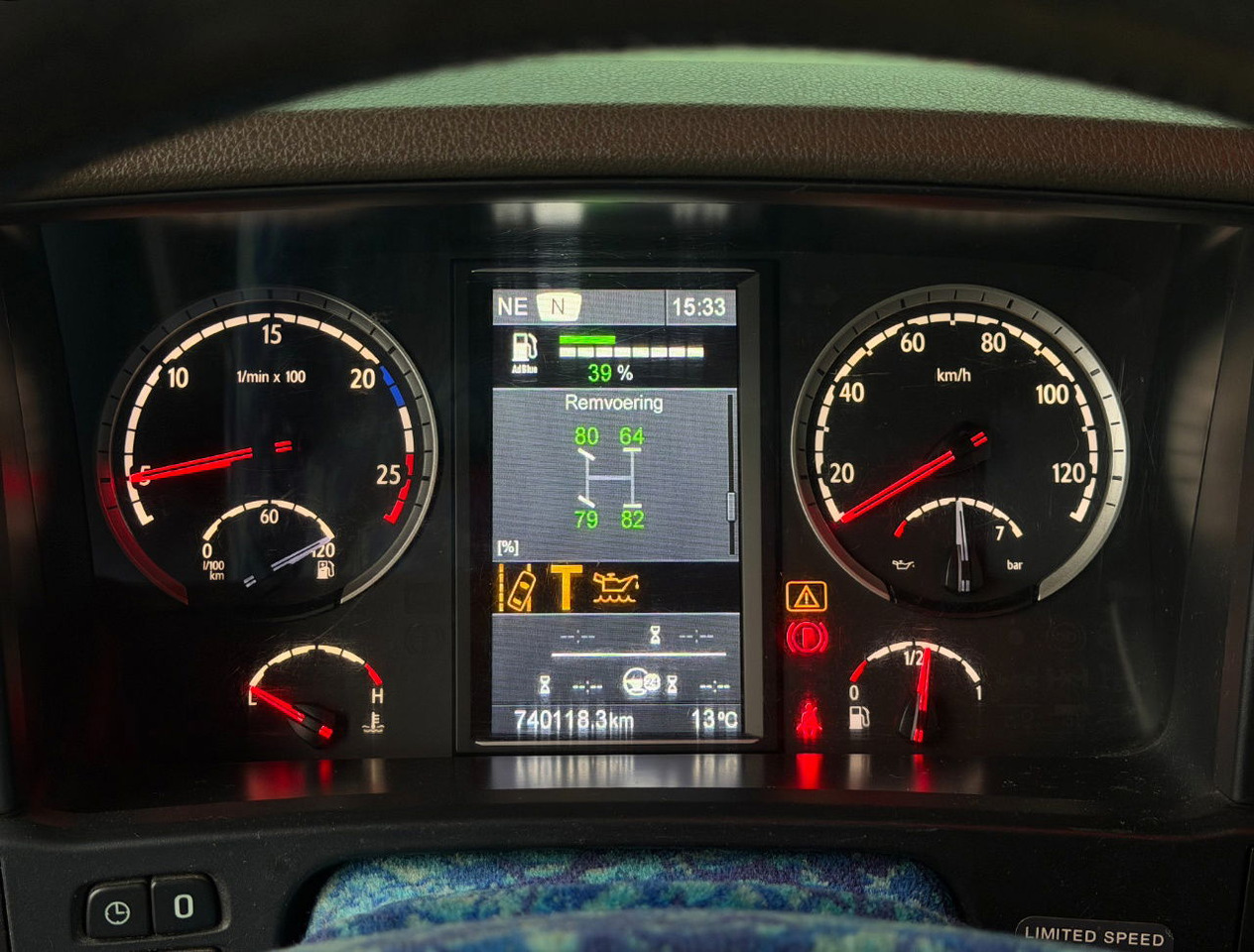 Cabeza tractora Scania R450 Euro 6 Full AIR Retarder PTO+Hydrolics BE-Truck: foto 13