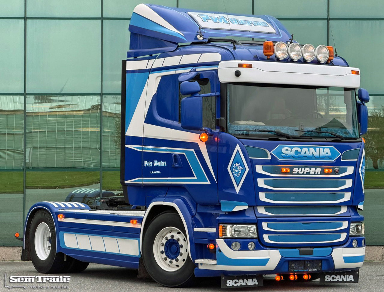 Cabeza tractora Scania R450 Euro 6 Full AIR Retarder PTO+Hydrolics BE-Truck: foto 6