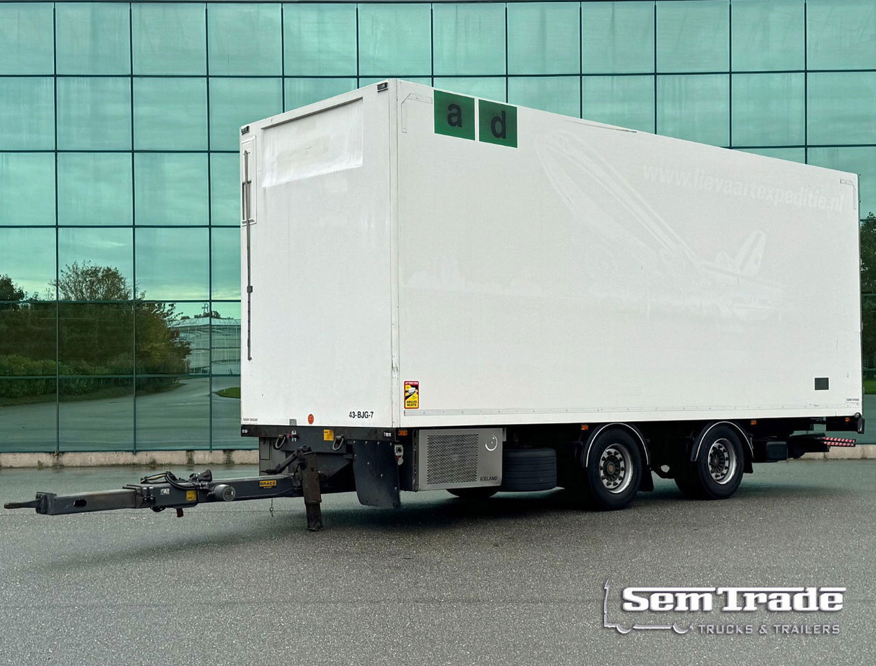 DRACO MZS 218 Wipkar 750 x 250 x 290 CM Inside Tail Lift 2021 TRS Iceland TOP Condition NL Trailertrailer - Caja cerrada remolque: foto 1 DRACO MZS 218 Wipkar 750 x 250 x 290 CM Inside Tail Lift 2021 TRS Iceland TOP Condition NL Trailertrailer - Caja cerrada remolque: foto 1