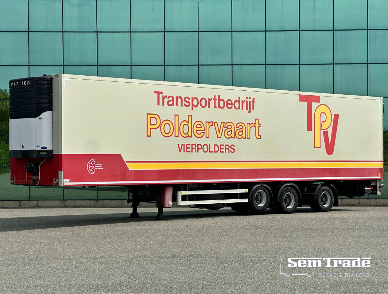 Samro 3-AS Stuuras 3 Tons Achtersluitklep - Frigorífico semirremolque: foto 1 Samro 3-AS Stuuras 3 Tons Achtersluitklep - Frigorífico semirremolque: foto 1