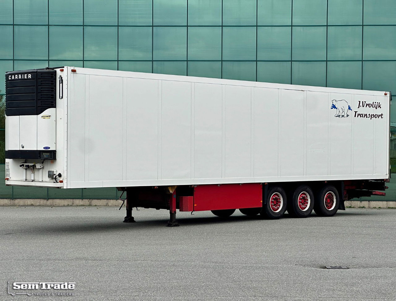 Schmitz Cargobull SKO 24 Carrier Maxima 1300 Flower Wide 2X Lift Axle - Frigorífico semirremolque: foto 1 Schmitz Cargobull SKO 24 Carrier Maxima 1300 Flower Wide 2X Lift Axle - Frigorífico semirremolque: foto 1