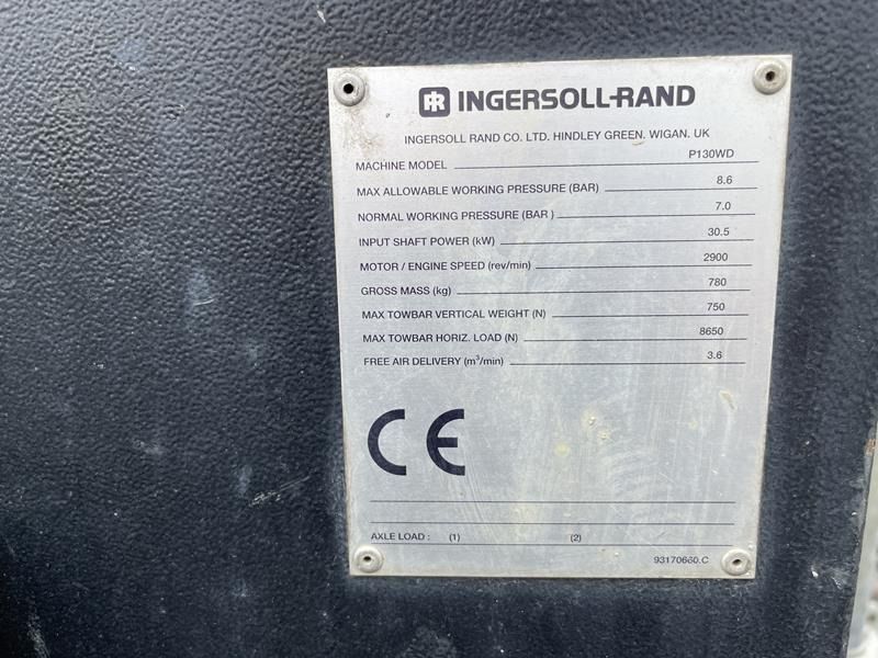Ingersoll Rand P 130 WD - Compresor de aire: foto 2 Ingersoll Rand P 130 WD - Compresor de aire: foto 2