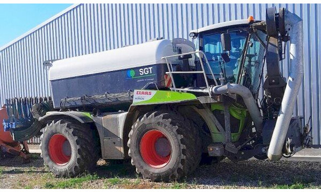 Claas Xerion 4000/783 + SGT(Bauer) - Esparcidor de estiércol: foto 2 Claas Xerion 4000/783 + SGT(Bauer) - Esparcidor de estiércol: foto 2
