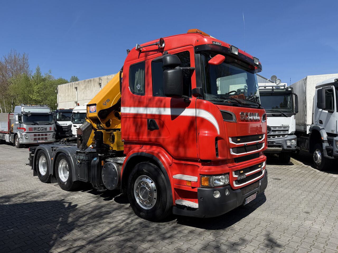 Cabeza tractora Scania R560 V8 6X4 Kran HMF 6020 bis 20.5 Meter: foto 12