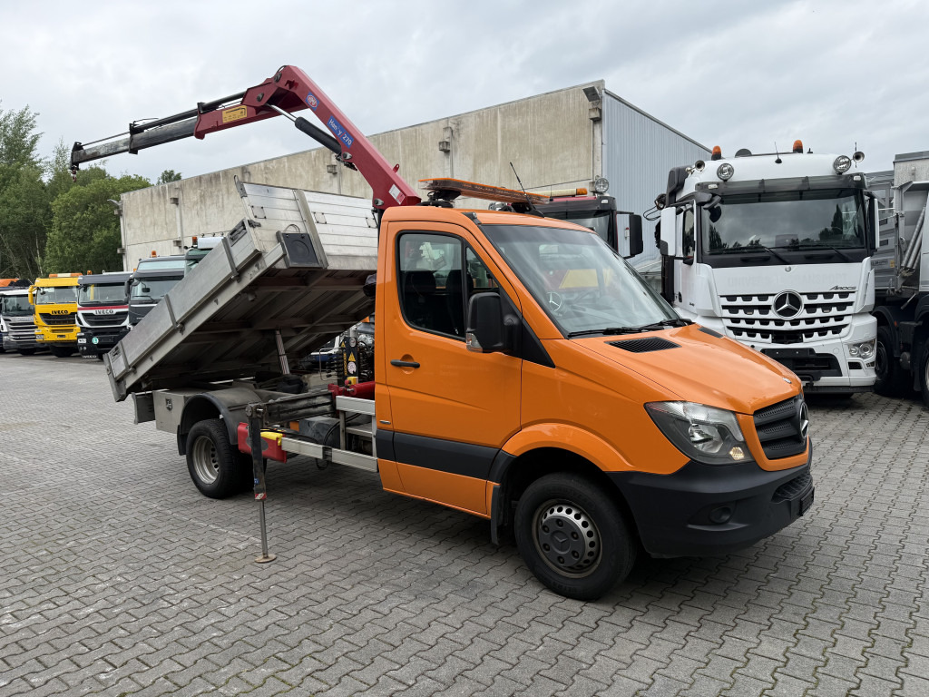 Mercedes-Benz Sprinter 516 Kipper mit Kran HMF 270 - Volquete furgoneta: foto 2 Mercedes-Benz Sprinter 516 Kipper mit Kran HMF 270 - Volquete furgoneta: foto 2