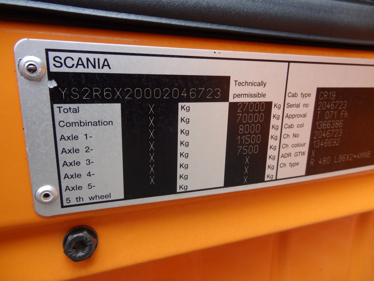 Camión caja abierta, Camión grúa Scania R480 6X2*4 Kran Atlas 240 bis 20 Meter: foto 6 Camión caja abierta, Camión grúa Scania R480 6X2*4 Kran Atlas 240 bis 20 Meter: foto 6