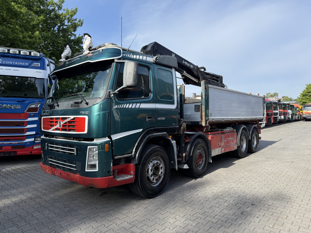 Volvo FM12 420 8X4 Kipper Kran Hiab 192-4 - Camión grúa, Volquete camión: foto 1 Volvo FM12 420 8X4 Kipper Kran Hiab 192-4 - Camión grúa, Volquete camión: foto 1