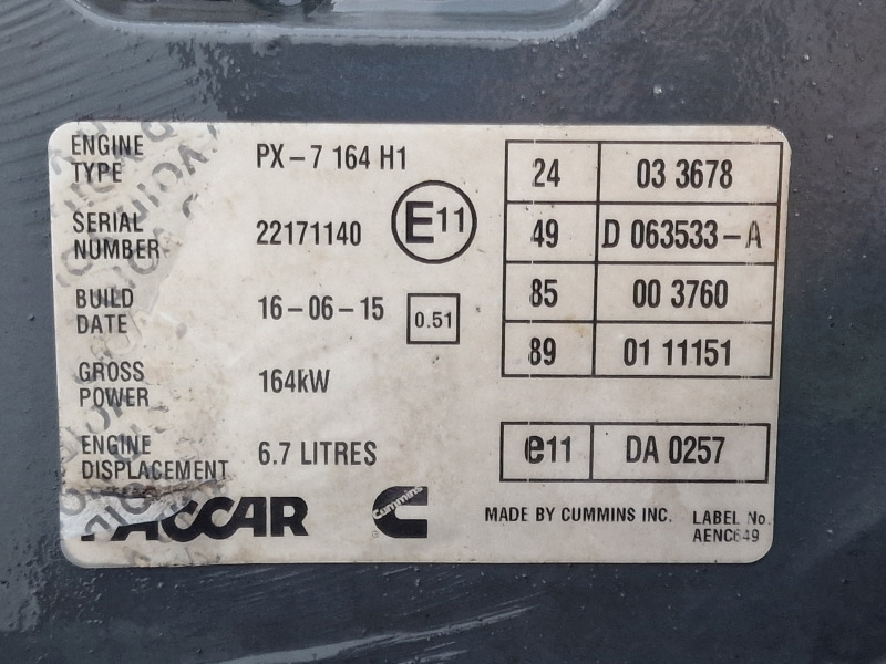 Motor para Camión DAF PX-7 164 H1 Engine (Truck): foto 11