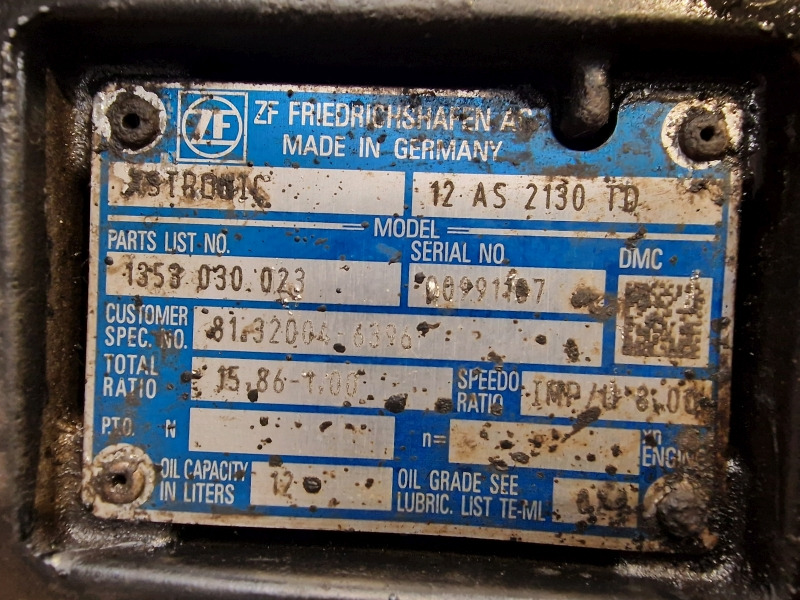ZF MAN Astronic 12AS2130TD Gearbox - Caja de cambios: foto 2 ZF MAN Astronic 12AS2130TD Gearbox - Caja de cambios: foto 2