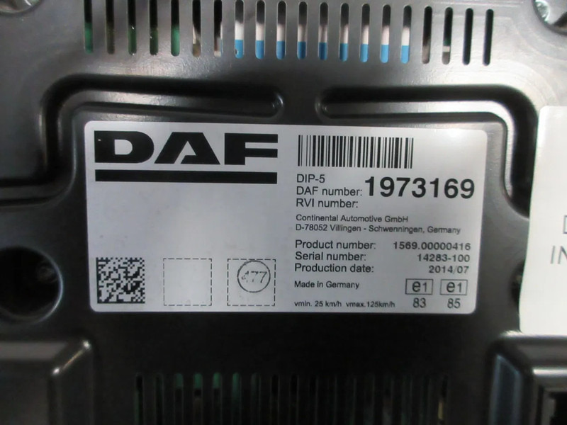 DAF 1973169 INSTRUMENTENPANEEL DAF XF CF EURO 6 - Salpicadero para Camión: foto 3 DAF 1973169 INSTRUMENTENPANEEL DAF XF CF EURO 6 - Salpicadero para Camión: foto 3