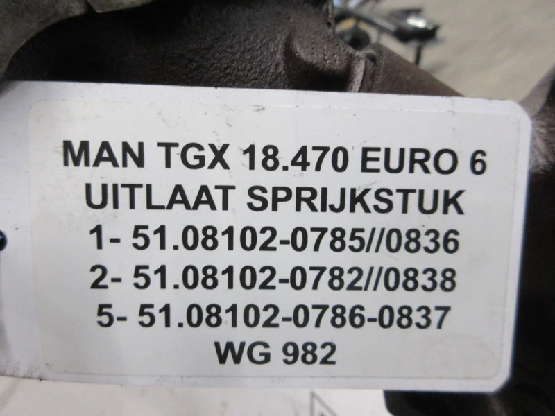 MAN 51.08102-0785 // 0836 // 51.08102-0782 // 0838 // 51. 08102-0786 // 0837 // MAN TGX 18.470 - Colector de escape para Camión: foto 5 MAN 51.08102-0785 // 0836 // 51.08102-0782 // 0838 // 51. 08102-0786 // 0837 // MAN TGX 18.470 - Colector de escape para Camión: foto 5