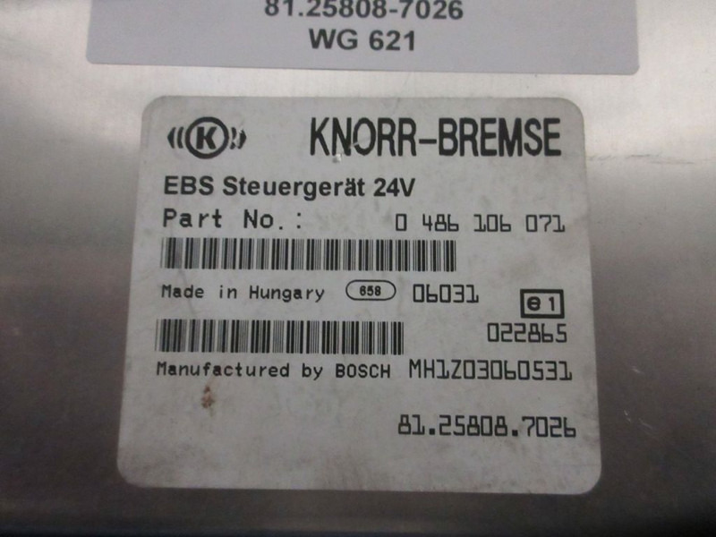 MAN TGA 81.25808-7026 EBS MODULE - Sistema eléctrico para Camión: foto 2 MAN TGA 81.25808-7026 EBS MODULE - Sistema eléctrico para Camión: foto 2