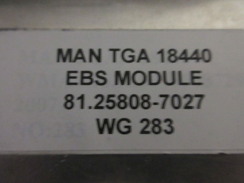 MAN TGA 81.25808-7027 EBS MODULE - Sistema eléctrico para Camión: foto 3 MAN TGA 81.25808-7027 EBS MODULE - Sistema eléctrico para Camión: foto 3
