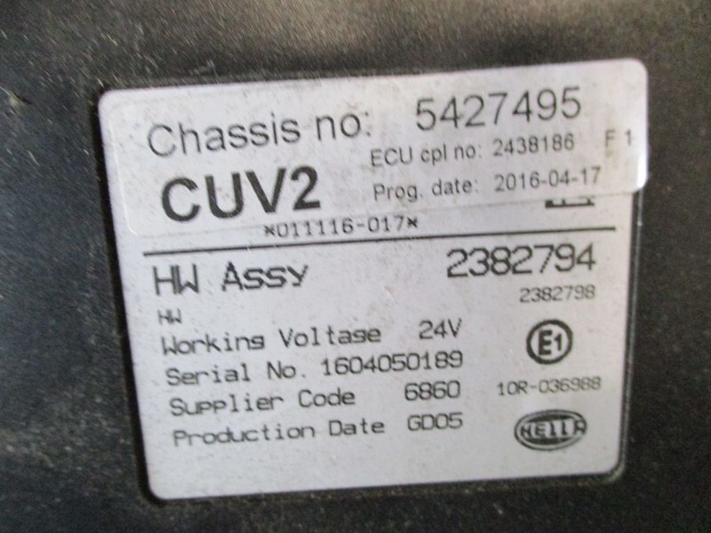 Scania G450 2382794 CUV2 MODULE EURO 6 - Sistema eléctrico para Camión: foto 2 Scania G450 2382794 CUV2 MODULE EURO 6 - Sistema eléctrico para Camión: foto 2