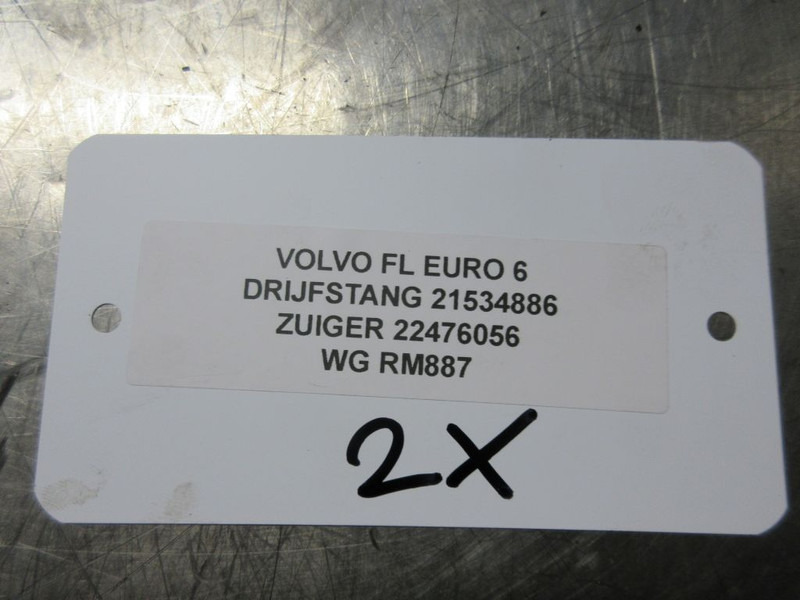 Volvo 22476056/21534886 ZUIGER EN DRIJFSTANG VOLVO FL 210 EURO 6 - Motor y piezas para Camión: foto 2 Volvo 22476056/21534886 ZUIGER EN DRIJFSTANG VOLVO FL 210 EURO 6 - Motor y piezas para Camión: foto 2