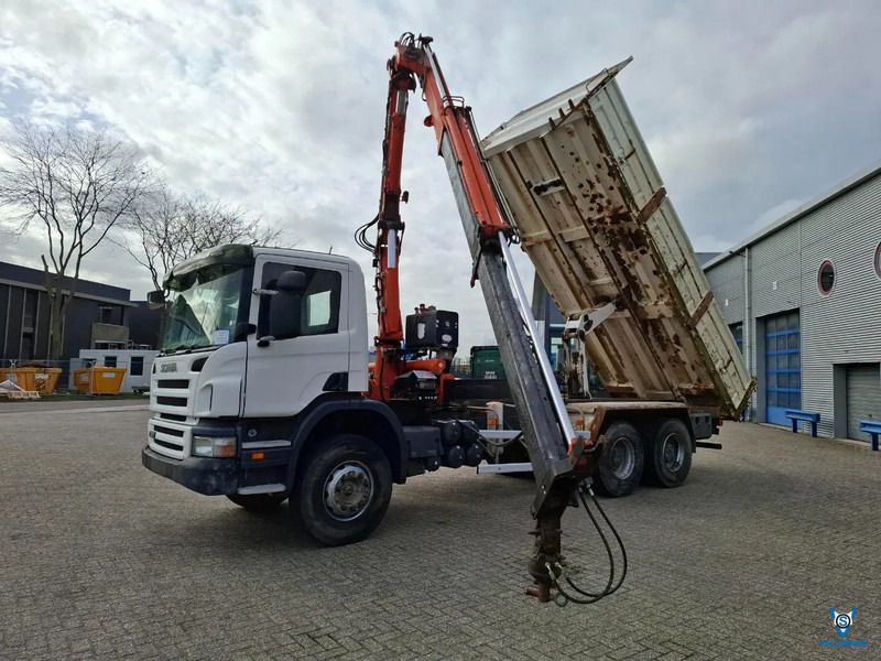 Scania P380 / 6X4 / 2X BIG AXLE / FULL-STEEL / DRUM BRAKES / TEREX TLC 125.2 CRANE / AIRCO / MANUAL / EURO-4 / 2007 - Camión grúa: foto 1 Scania P380 / 6X4 / 2X BIG AXLE / FULL-STEEL / DRUM BRAKES / TEREX TLC 125.2 CRANE / AIRCO / MANUAL / EURO-4 / 2007 - Camión grúa: foto 1