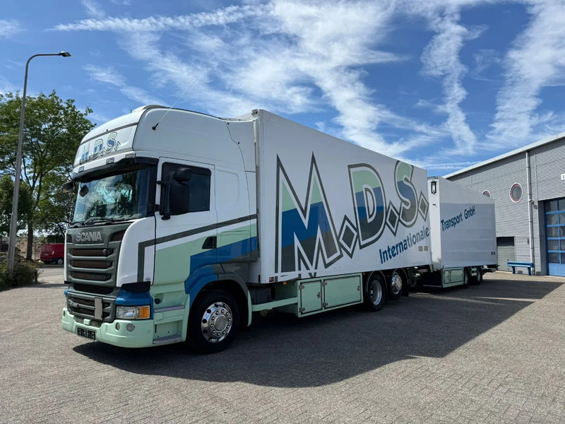Scania R450 / RETARDER / ISOLATED GERMAN FLOWER COMBI / THROUGH-LOADING SYSTEM / 2XPLATFORM / LIFT+LENKACHSE / LWDS / EURO-6 / 2014 - Frigorífico camión: foto 1 Scania R450 / RETARDER / ISOLATED GERMAN FLOWER COMBI / THROUGH-LOADING SYSTEM / 2XPLATFORM / LIFT+LENKACHSE / LWDS / EURO-6 / 2014 - Frigorífico camión: foto 1
