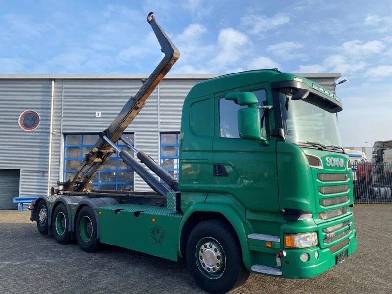 Scania R520 V8 / 8X4 / BIG AXLE / AJK HOOKLIFT 30TON / LIFT+LENKACHSE / NAVI / LEATHER / FULL-AIR / AUTOMATIC / EURO-6 / 2015 - Multibasculante camión: foto 2 Scania R520 V8 / 8X4 / BIG AXLE / AJK HOOKLIFT 30TON / LIFT+LENKACHSE / NAVI / LEATHER / FULL-AIR / AUTOMATIC / EURO-6 / 2015 - Multibasculante camión: foto 2