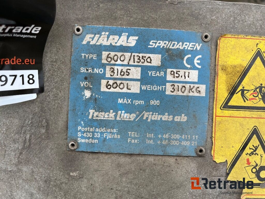 Fjærås 600/1350 liftophængt selvlæssende salt/grusudlægger. - Equipo de construcción: foto 5 Fjærås 600/1350 liftophængt selvlæssende salt/grusudlægger. - Equipo de construcción: foto 5