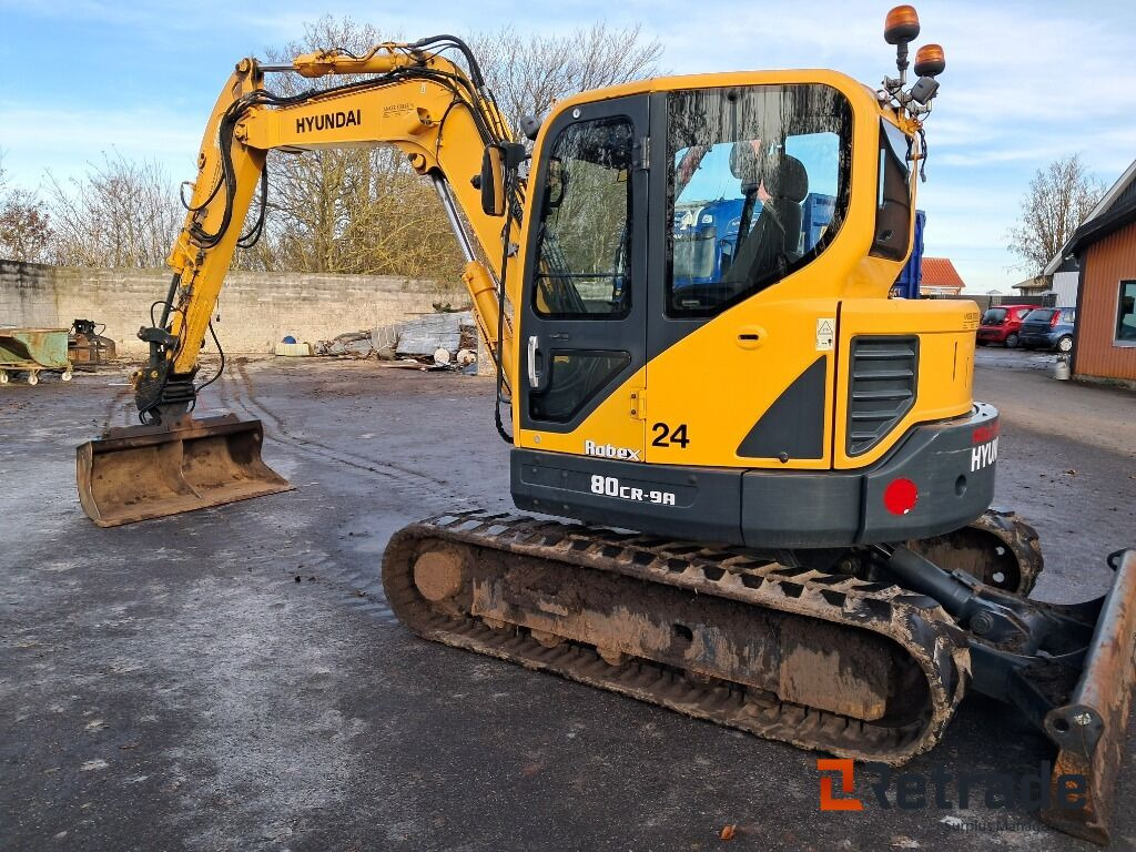 Gravemaskine Hyundai Robex 80 Cr 9A inkl. Sortergrab, tilt skovl og 3 skovle - Excavadora de cadenas: foto 2 Gravemaskine Hyundai Robex 80 Cr 9A inkl. Sortergrab, tilt skovl og 3 skovle - Excavadora de cadenas: foto 2
