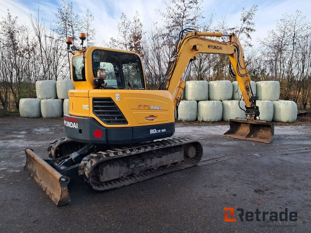Gravemaskine Hyundai Robex 80 Cr 9A inkl. Sortergrab, tilt skovl og 3 skovle - Excavadora de cadenas: foto 3 Gravemaskine Hyundai Robex 80 Cr 9A inkl. Sortergrab, tilt skovl og 3 skovle - Excavadora de cadenas: foto 3