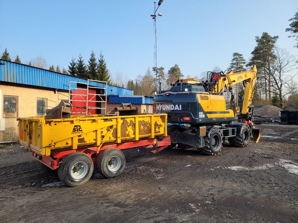 Grävmaskin Hyundai HW160 med grävsystem kärra och skopor -2018 - Excavadora de ruedas: foto 3 Grävmaskin Hyundai HW160 med grävsystem kärra och skopor -2018 - Excavadora de ruedas: foto 3