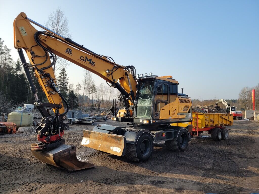 Grävmaskin Hyundai HW160 med grävsystem kärra och skopor -2018 - Excavadora de ruedas: foto 1 Grävmaskin Hyundai HW160 med grävsystem kärra och skopor -2018 - Excavadora de ruedas: foto 1