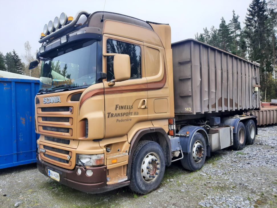 Hook-lift truck Scania R 16 L-8X2 - Multibasculante camión: foto 1 Hook-lift truck Scania R 16 L-8X2 - Multibasculante camión: foto 1