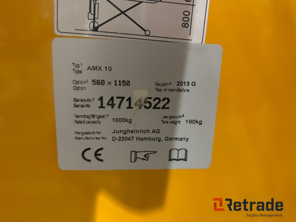 Transpaleta Jekke tralle fra Jungheinrich AX 10: foto 6 Transpaleta Jekke tralle fra Jungheinrich AX 10: foto 6