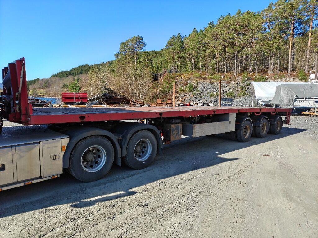 Langgodshenger, ES-GE, Dobbelt uttrekk, totalt 28m lang - Semirremolque plataforma/ Caja abierta: foto 1 Langgodshenger, ES-GE, Dobbelt uttrekk, totalt 28m lang - Semirremolque plataforma/ Caja abierta: foto 1