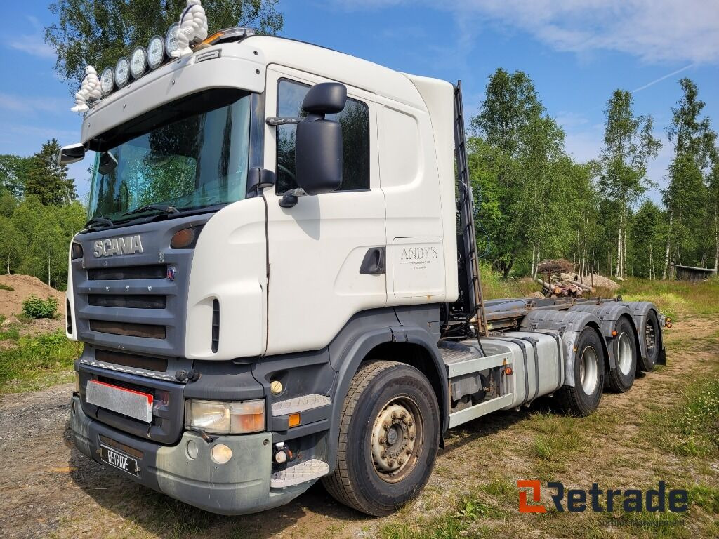 Lastväxlare tridem SCANIA R480 - Multibasculante camión, Camión grúa: foto 1 Lastväxlare tridem SCANIA R480 - Multibasculante camión, Camión grúa: foto 1