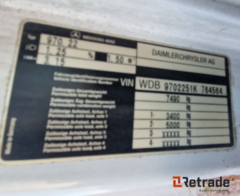 Camión caja abierta, Camión grúa Mercedes-Benz Atego 818L med 6 meter plan og kran: foto 31